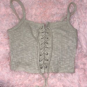 Ribbed knit tank top